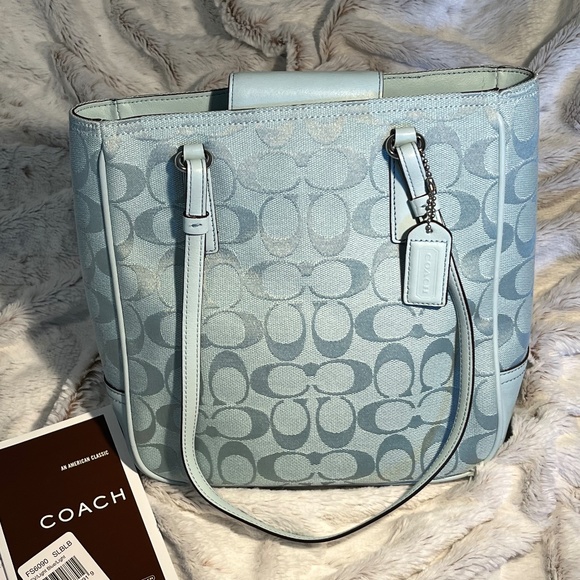 Coach Bags Coach Lunch Bagpurse In Blue Poshmark